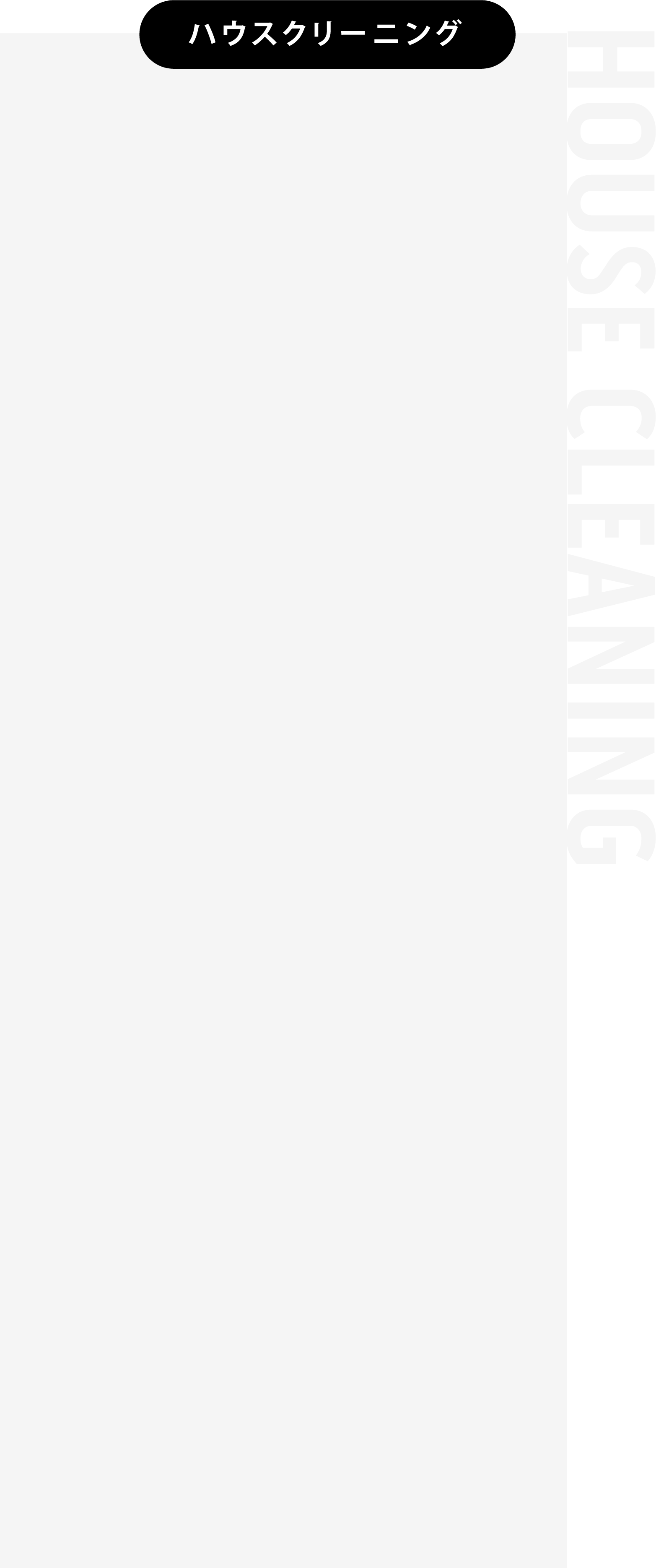 ハウスクリーニング